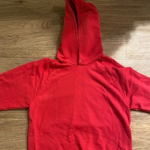 AMERICAN APPAREL RED BASICS HOODIE